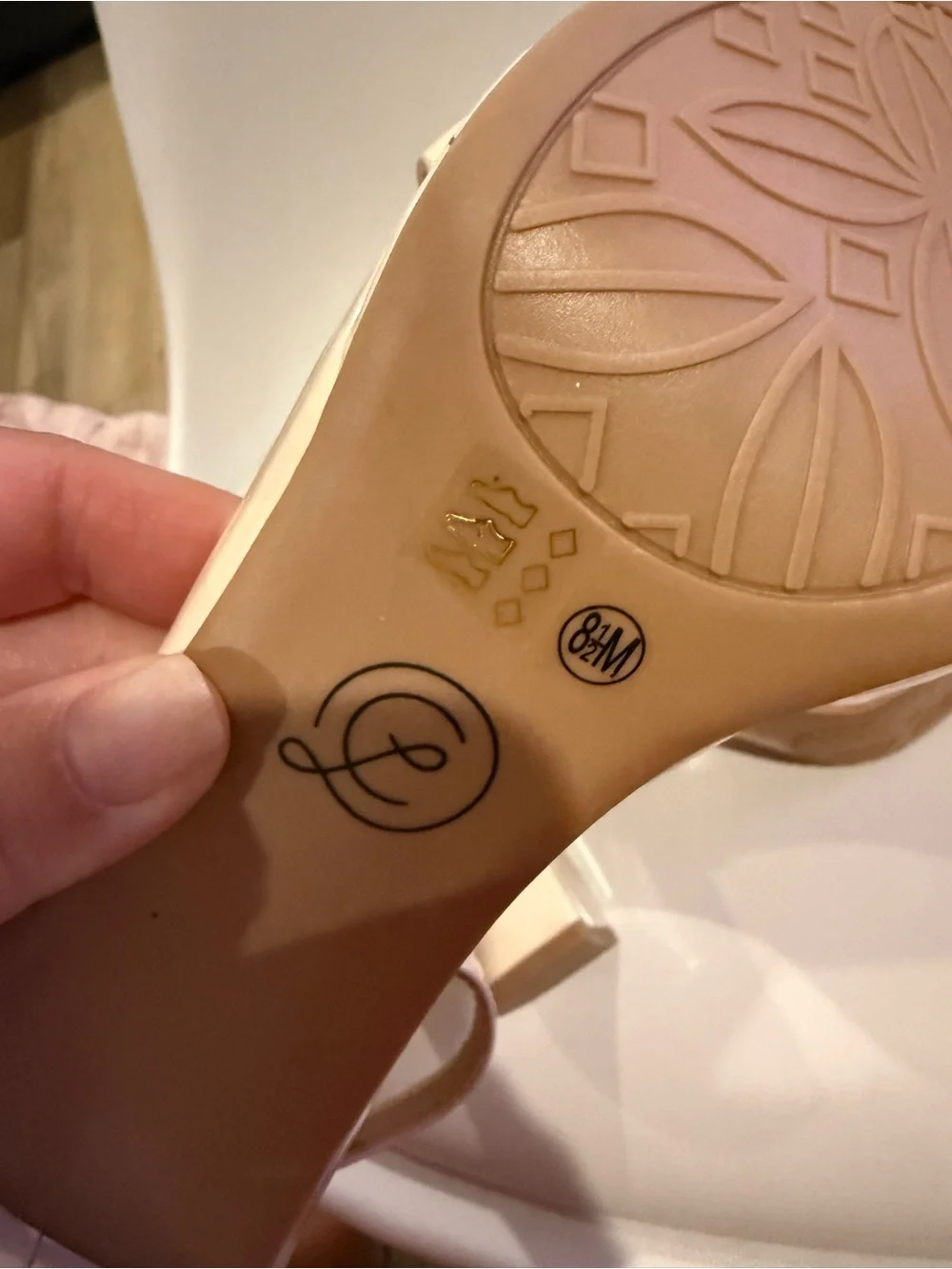 ❌Chinese Laundry Nude Patent Block Heel Sandals